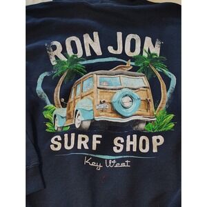 Ron Jon Surf Shop Key West Hoodie Navy Blue Woody Wagon Graphic Mens Small